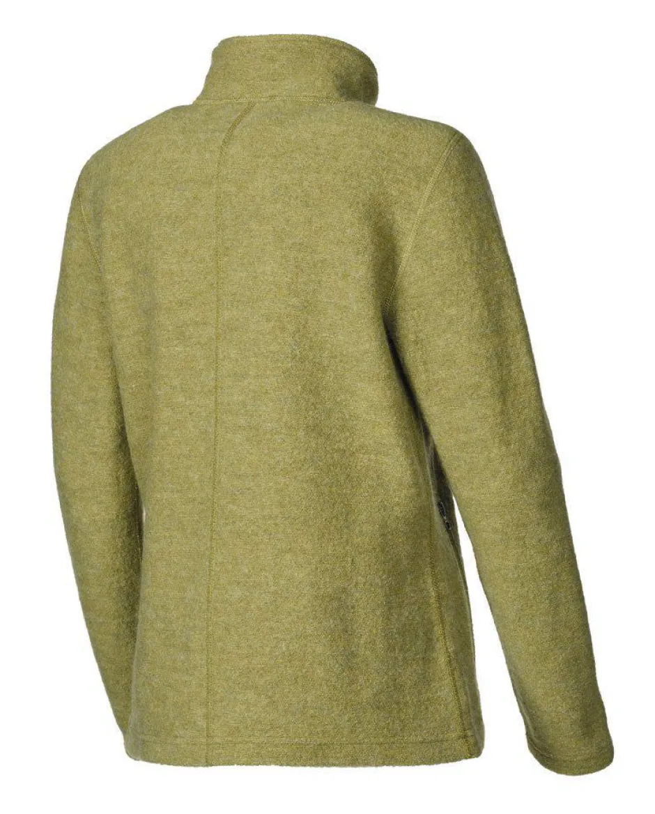 Ivanhoe of Sweden BEATA FULL ZIP, 100% FILTAD ULL — GOLDEN LIME Hot