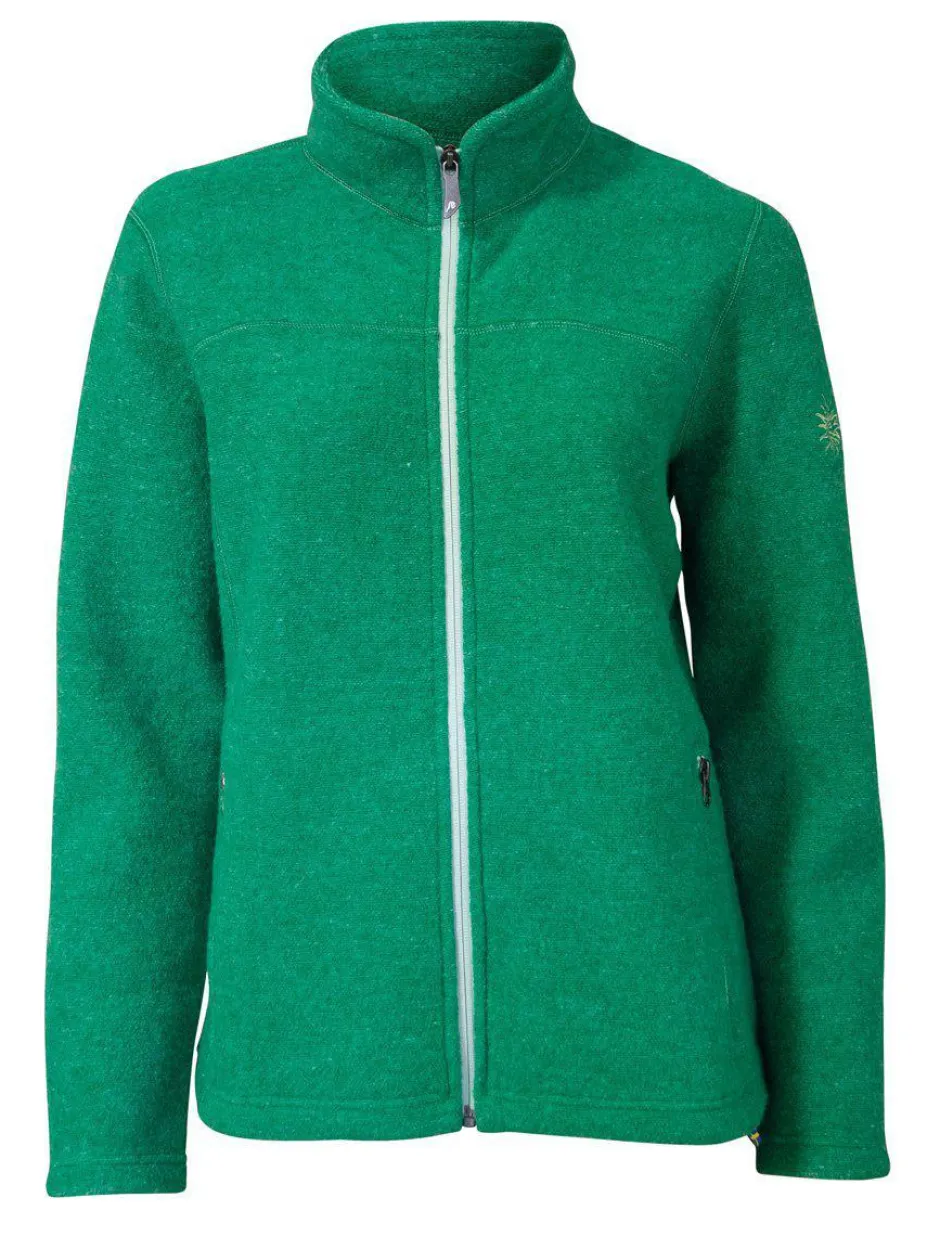 Ivanhoe of Sweden BEATA FULL ZIP, 100% FILTAD ULL — PARAKEET Fashion