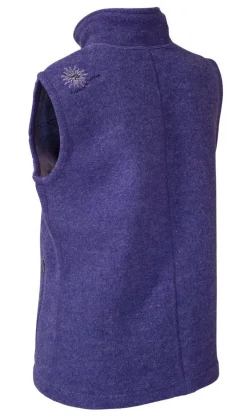 Ivanhoe of Sweden BEATA VEST, 100% FILTAD ULL — PURPLE HAZE New