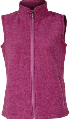 Ivanhoe of Sweden BEATA VEST, 100% FILTAD ULL — VERY BERRY Outlet