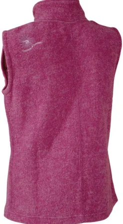 Ivanhoe of Sweden BEATA VEST, 100% FILTAD ULL — VERY BERRY Outlet