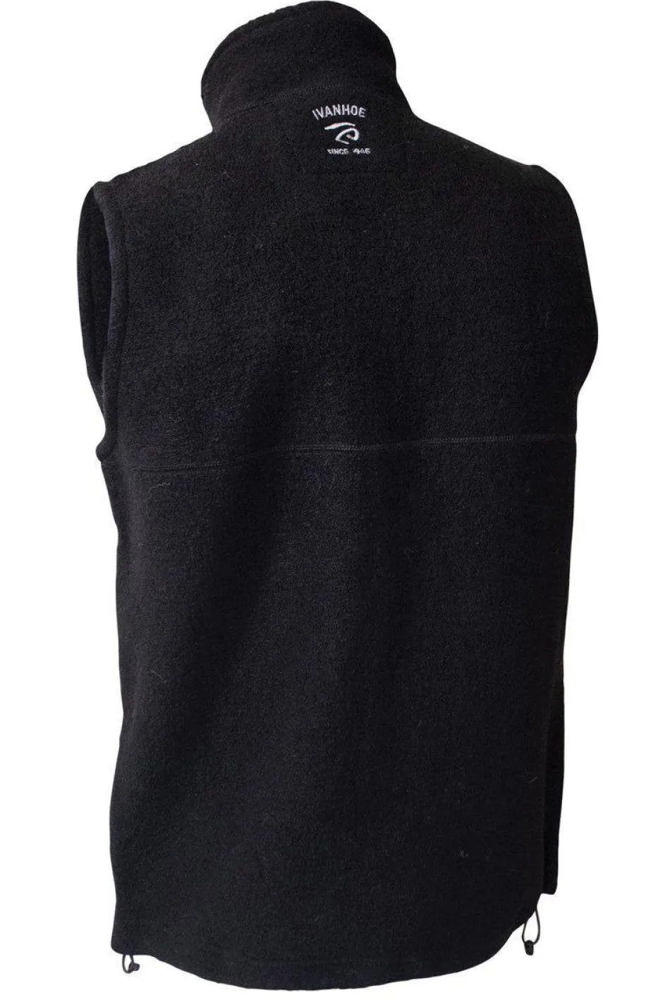 Ivanhoe of Sweden DANTE VEST, 100% FILTAD ULL — BLACK Clearance