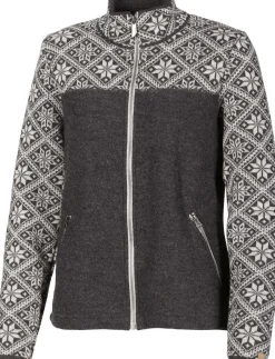 Ivanhoe of Sweden ELLIE FULL ZIP, 100% ULL — GRAPHITE MARL Sale