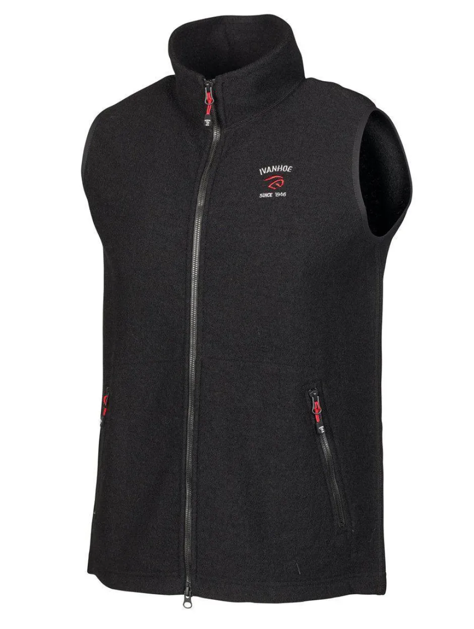 Ivanhoe of Sweden ELTON VEST, 98% ULL — BLACK Best