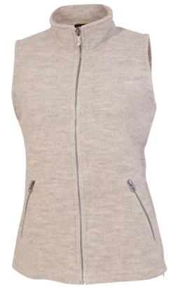 Ivanhoe of Sweden FLORA VEST, 60% FILTAD ULL, 40% LYOCELL — SAND Hot