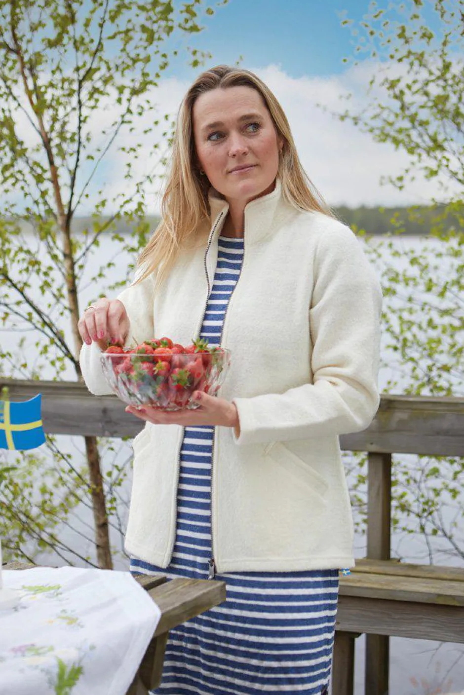 Ivanhoe of Sweden GY LIZ DRESS STRIPE — SAND Best