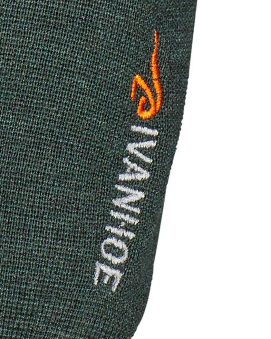Ivanhoe of Sweden HADAR FULL ZIP, 100% EXTRA FINE MERINOULL — RIFLE GREEN Discount