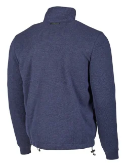 Ivanhoe of Sweden HADAR FULL ZIP WINDBREAKER, 100% EXTRA FINE MERINOULL — STEELBLUE Clearance