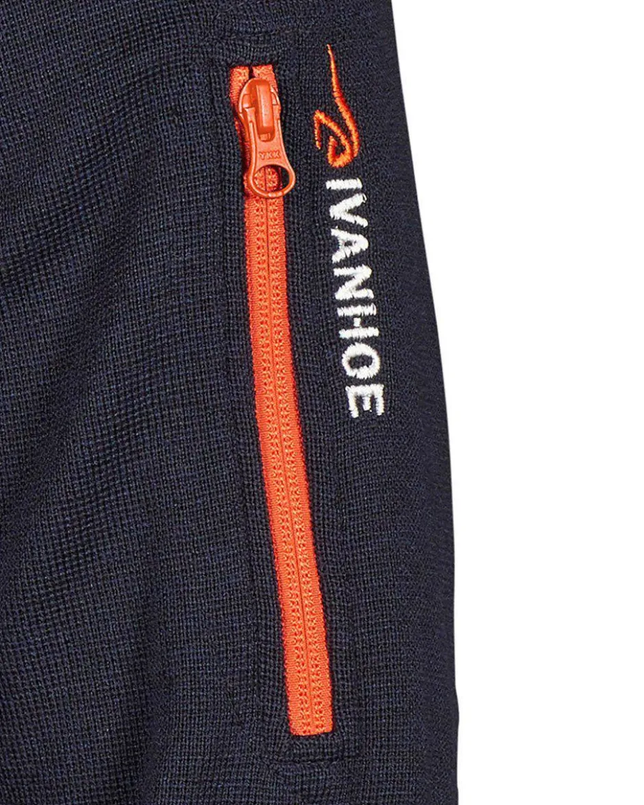 Ivanhoe of Sweden HADAR FULL ZIP WINDBREAKER, 100% EXTRA FINE MERINOULL — NAVY Online