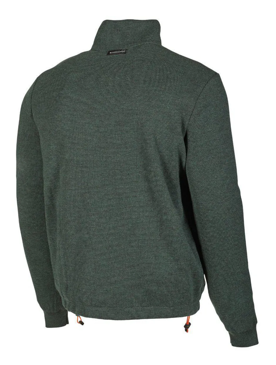 Ivanhoe of Sweden HADAR FULL ZIP WINDBREAKER, 100% EXTRA FINE MERINOULL — RIFLE GREEN Fashion