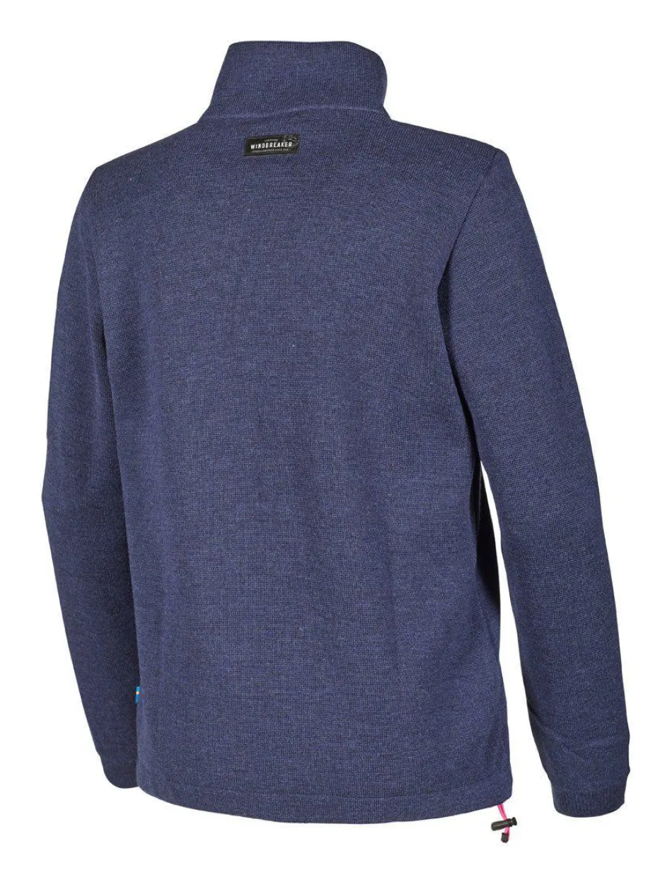 Ivanhoe of Sweden HEDDA WINDBREAKER, 100% EXTRA FINE MERINOULL — STEELBLUE Online
