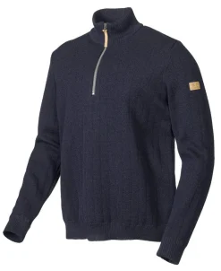 Ivanhoe of Sweden HUGO HALF ZIP, WINDBREAKER, 100% ULL — NAVY Discount