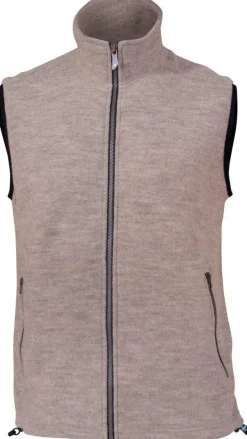 Ivanhoe of Sweden KURRE VEST, 60% FILTAD ULL, 40% LYOCELL — STONE Outlet