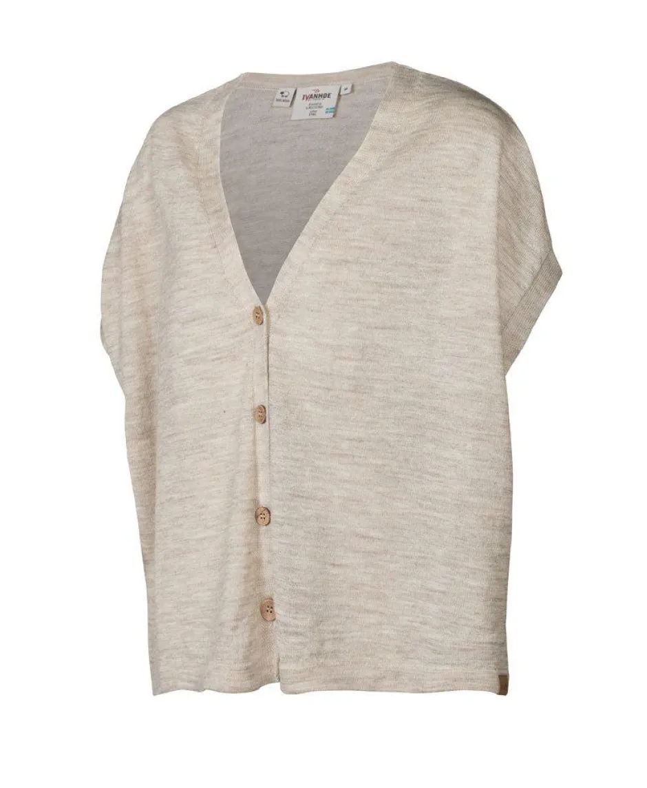 Ivanhoe of Sweden NLS POPPY PONCHO, 100% OFÄRGAD ULL — BIRCH Sale