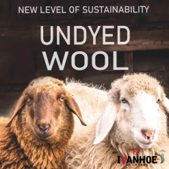 Ivanhoe of Sweden NLS RAG SOCK, 100% OFÄRGAD ULL — NATURMELANGE New