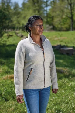 Ivanhoe of Sweden NLS TWIG FULL ZIP, 100% OFÄRGAD ULL — BIRCH Online