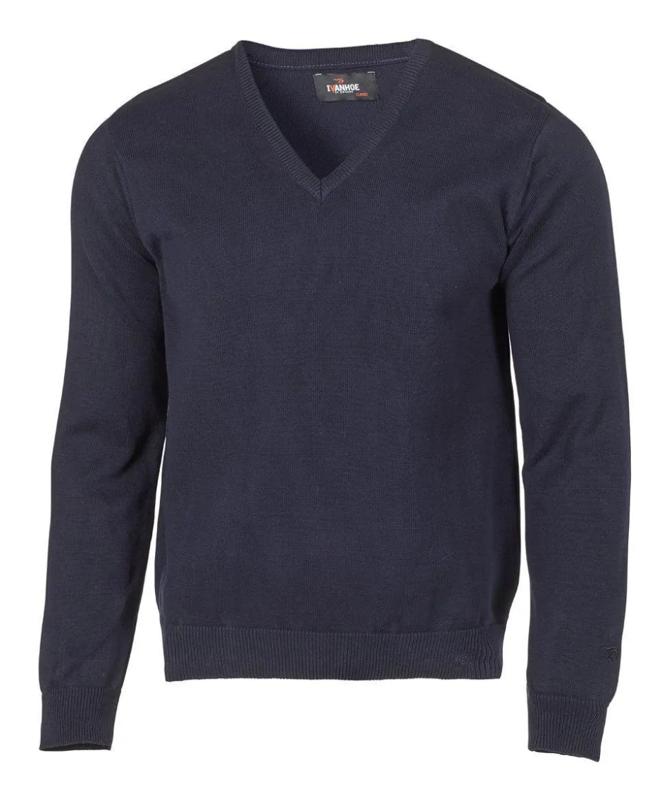 Ivanhoe of Sweden PD V-NECK MALE — NAVY Clearance