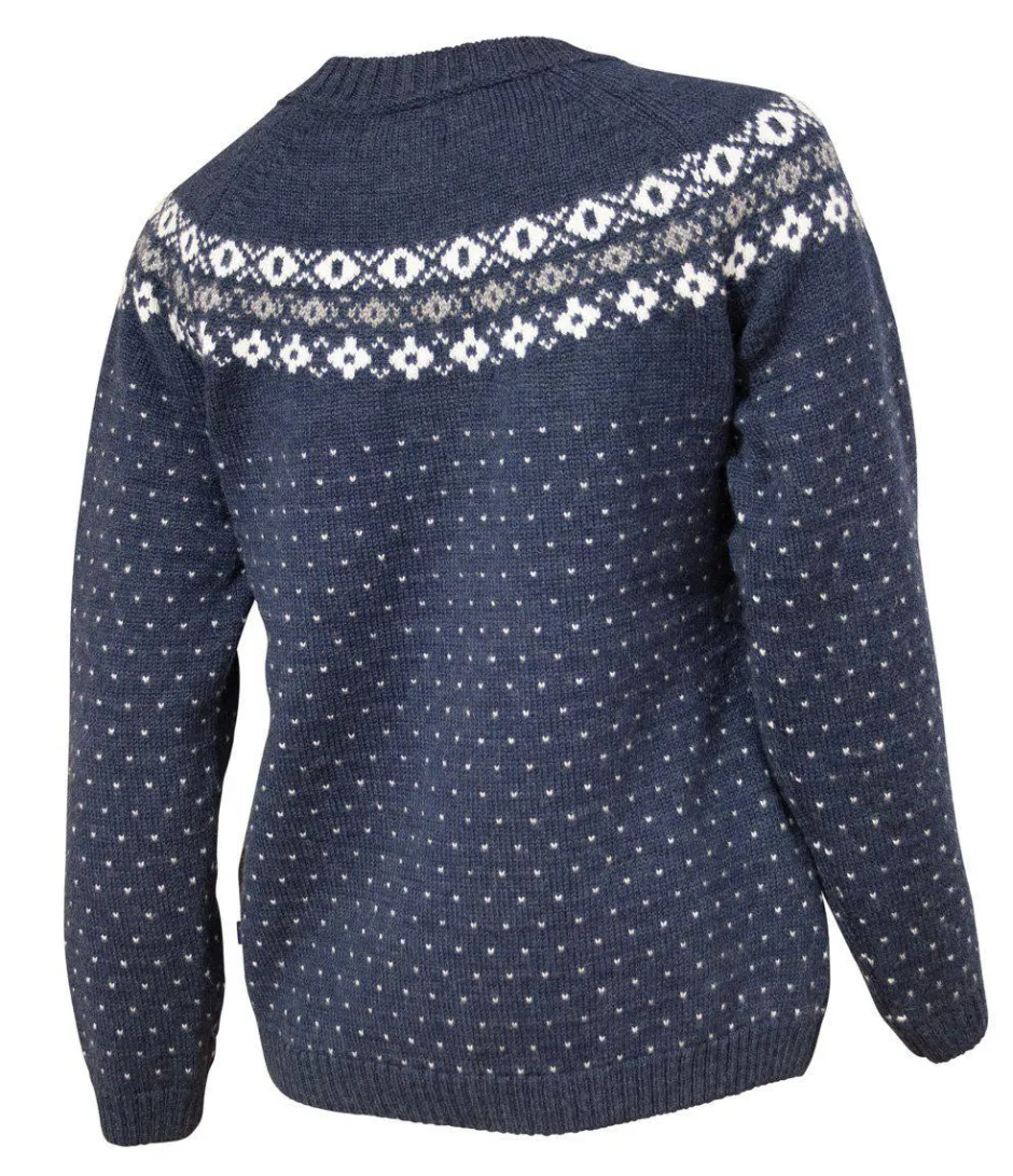 Ivanhoe of Sweden SIRE CREWNECK, 100% ULL — LIGHT NAVY Discount