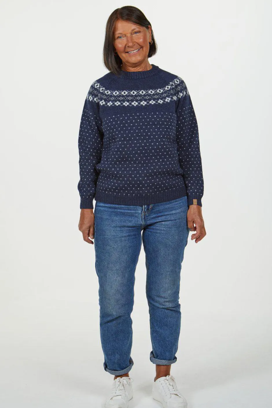 Ivanhoe of Sweden SIRE CREWNECK, 100% ULL — RUBY WINE Sale