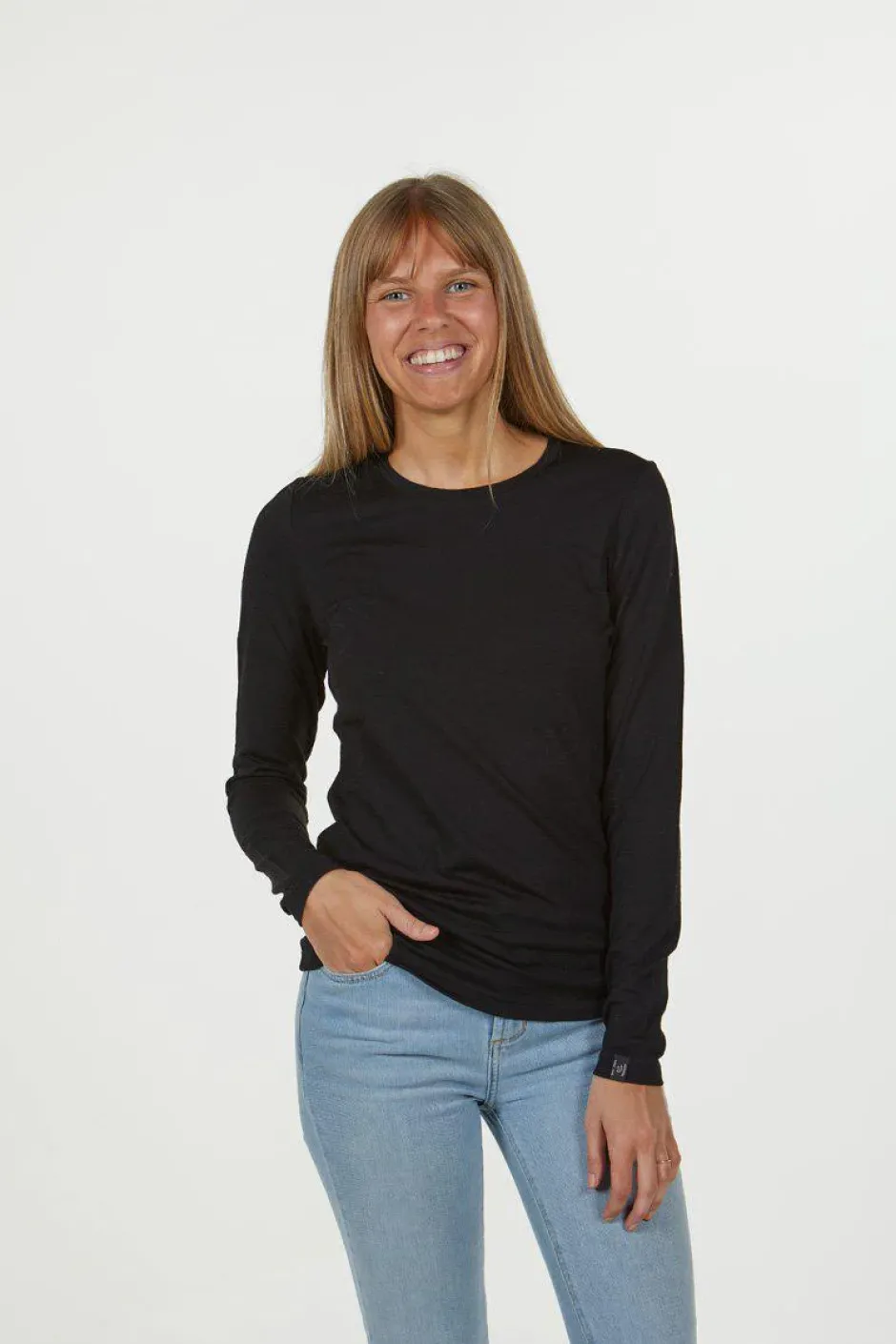 Ivanhoe of Sweden UNDERWOOL MERINO LONG SLEEVE — STEELBLUE Clearance