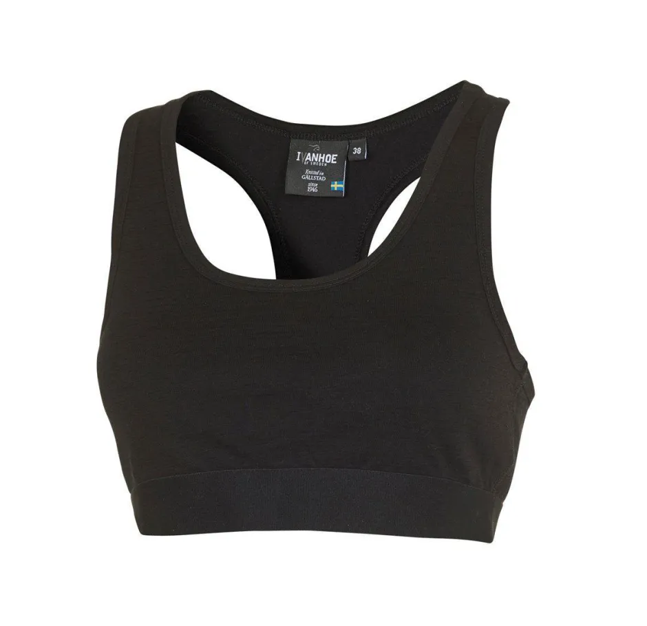 Ivanhoe of Sweden UNDERWOOL WOOL BRA — BLACK Best