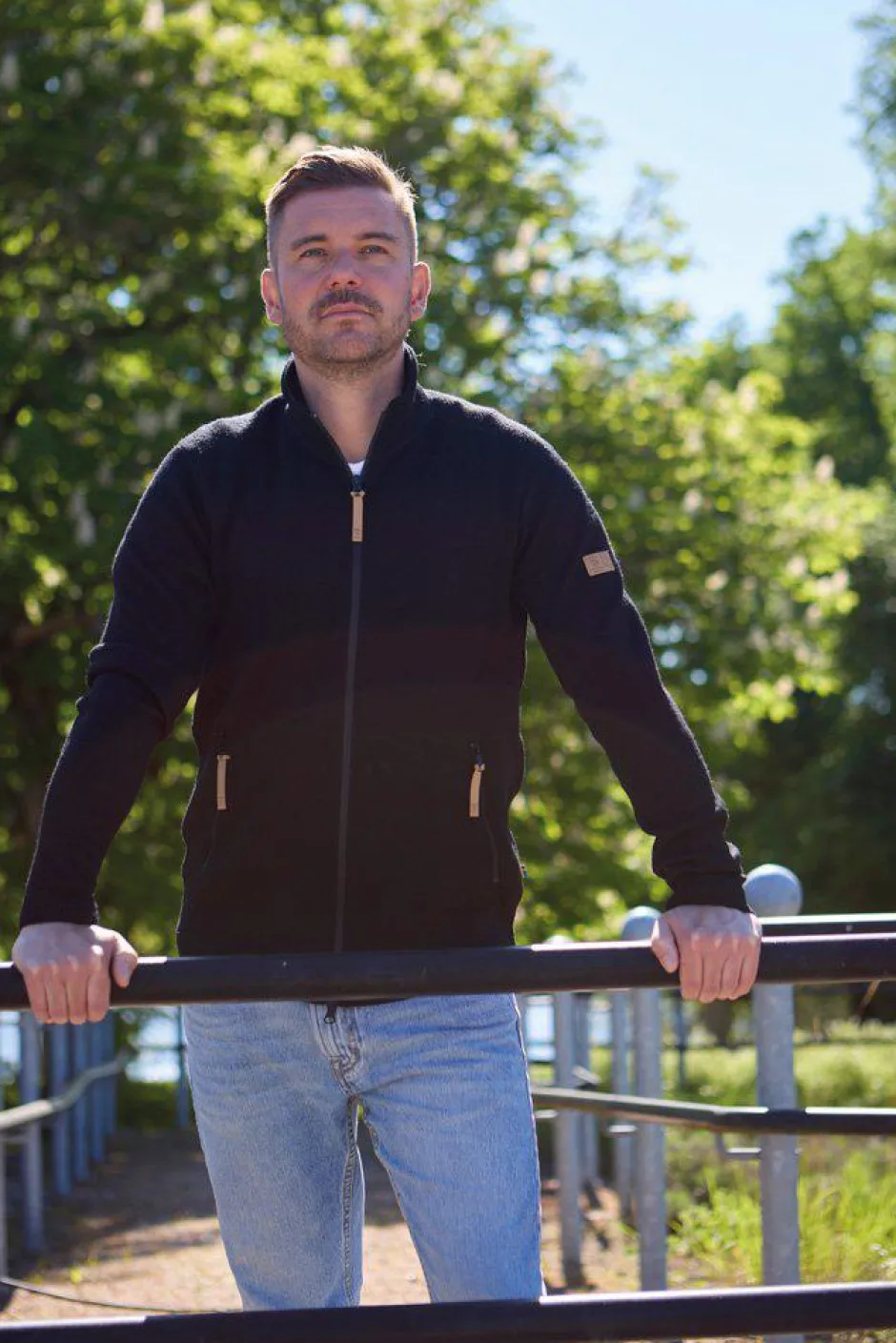 Ivanhoe of Sweden VOLMAR FULL ZIP, 69% ULL — GREY Clearance
