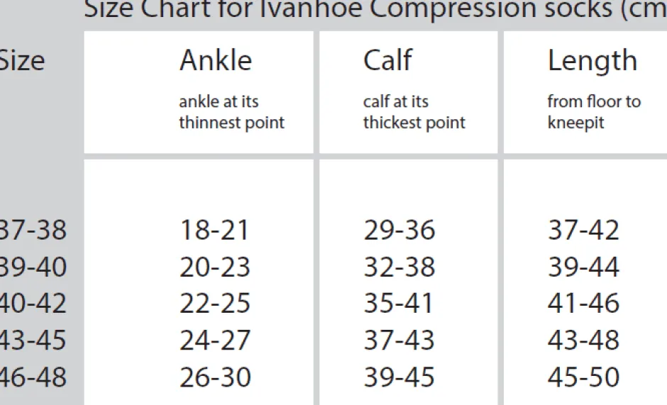 Ivanhoe of Sweden WOOL SOCK COMPRESSION — BLACK Clearance