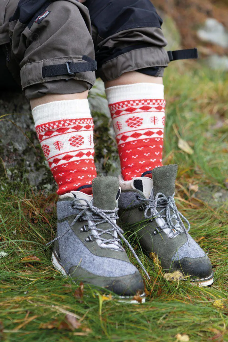 Ivanhoe of Sweden WOOL SOCK FOLKLORE — LODEN GREEN Discount